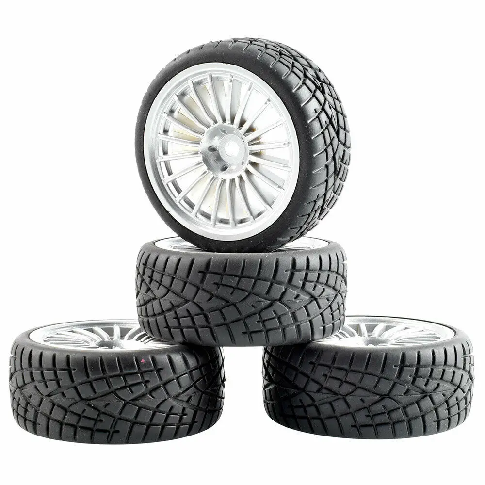 Радиоуправляемая скоростная шина с губкой и колесом 4 шт. для HSP 1/10 Rim04 8001|Детали