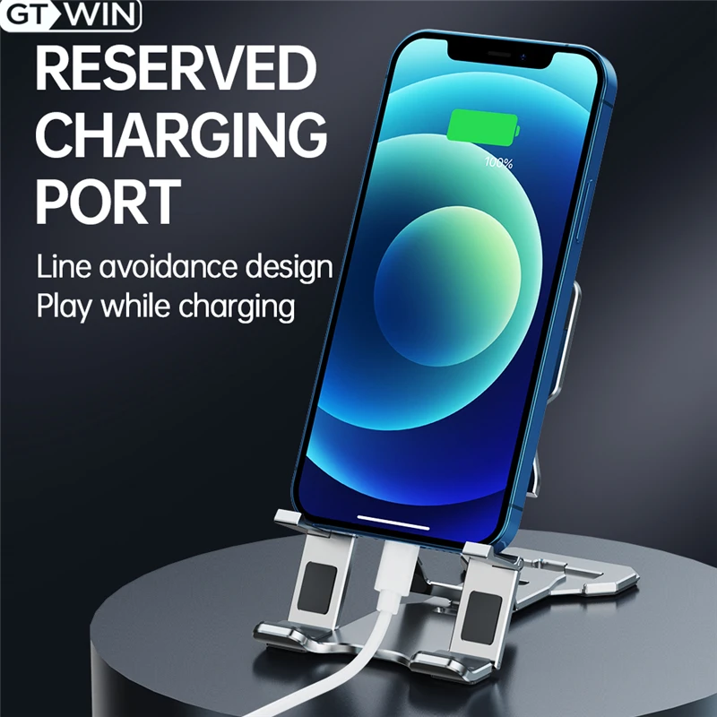 yelwong all metal portable phone holder foldable tablet holder ipad stand desktop bracket aluminum alloy for iphone xiaomi free global shipping