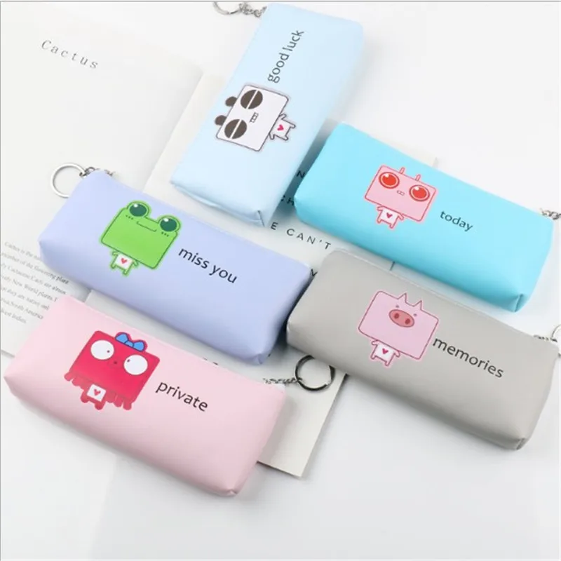 Пенал для мальчиков и девочек Маленький милый чехол карандашей начальной школы