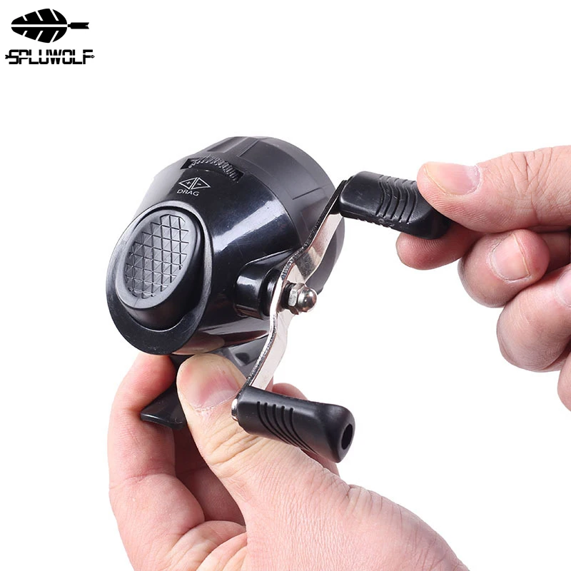 Mini Baitcasting Fishing Reel Slingshot Darts Bow and Arrow BL10S Bait Casting All Closed Double Arm Spinning Reel Fishing Wheel