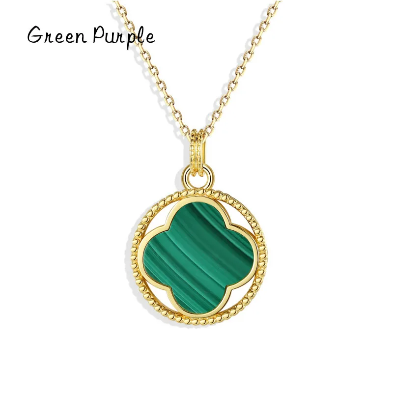 

Цепочка женская из серебра 925 пробы с кулоном в виде четырехлистного клевера