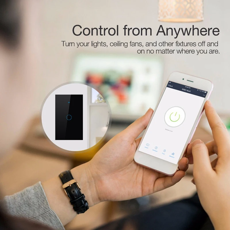 Умный светильник переключатель Wi Fi настенная контактная панельная розетка Alexa