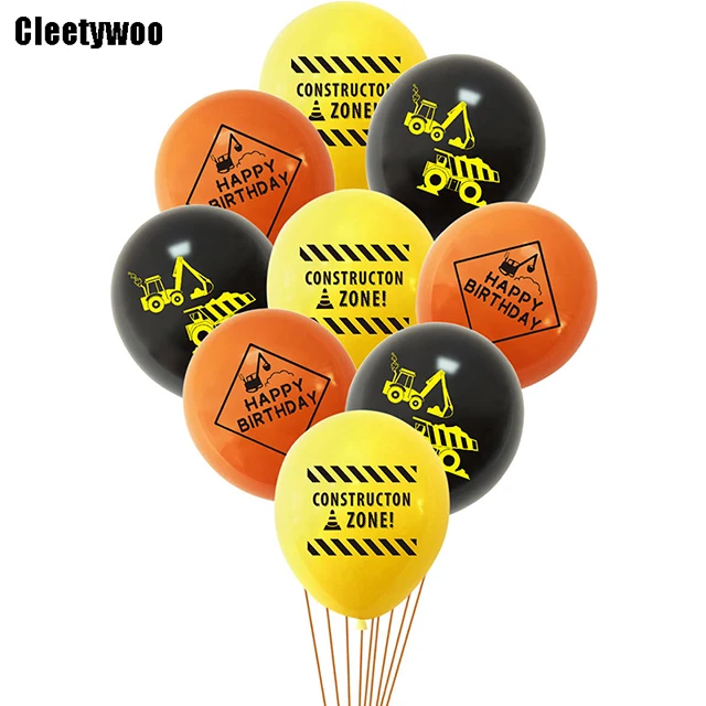 

Конструктор, экскаватор, латексные шары, украшение для дня рождения, детский автомобиль, шарик, трактор