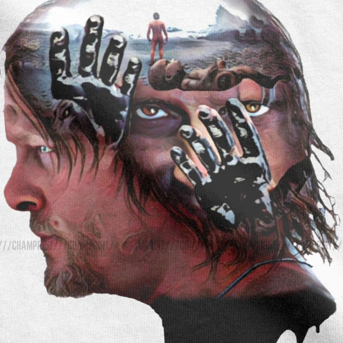 Мужские футболки Death Stranding Kojima забавная хлопковая футболка с коротким рукавом