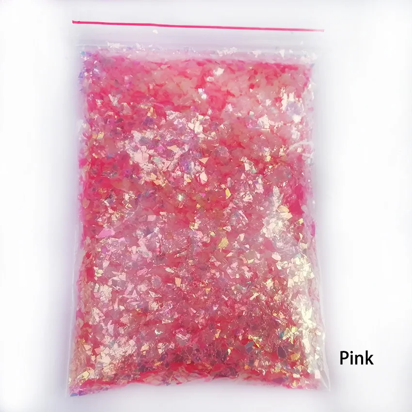 100 г Блестки для дизайна ногтей разноцветные хлопья неправильной формы Типсы