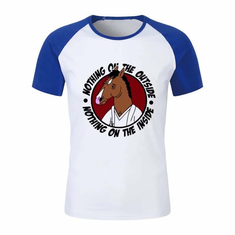 Famous Movie Bojack Horseman T Shirt for Men and Women Summer Fashion Male O Neck Print T-Shirts Streetwear Unisex Graphic Tees - Цвет: P1760I-white