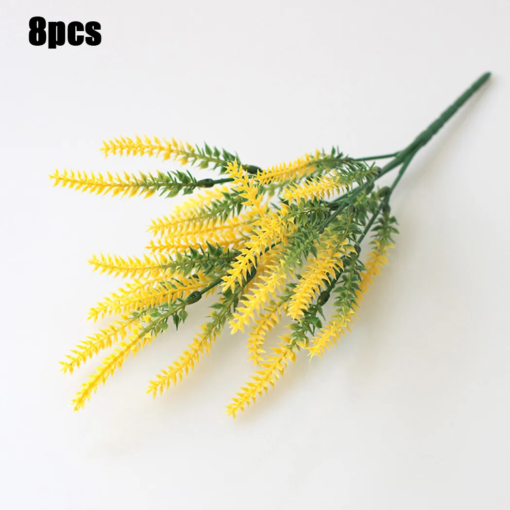 

Foliage Artificial Flower Garden Home Indoor Leaf Office Outdoor Part 8pcs
