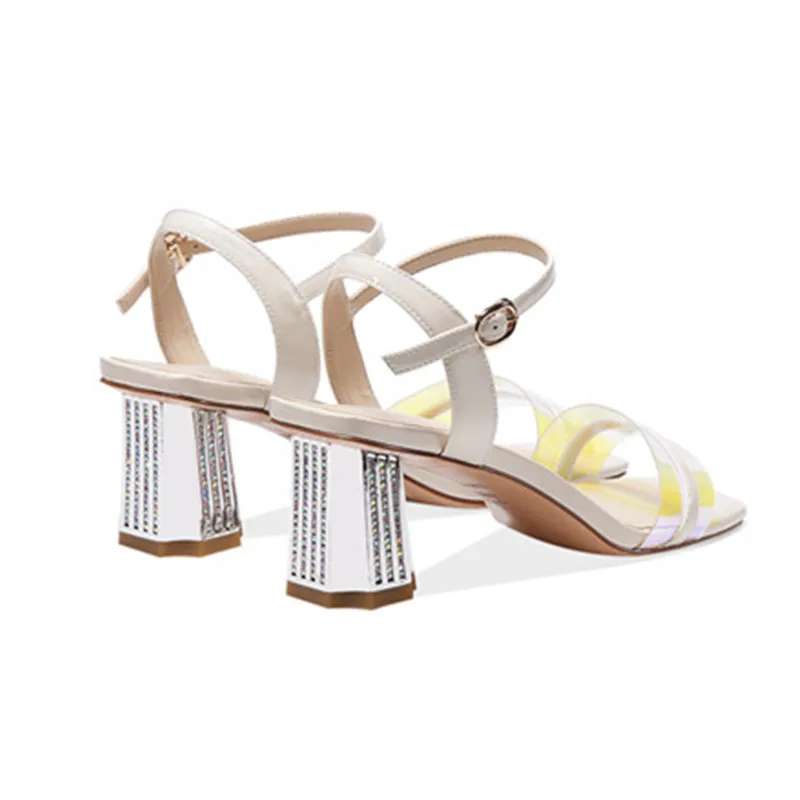 Женские туфли из натуральной кожи MORAZORA черные или белые вечерние на высоком