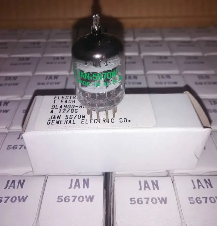 GE 5670 электронная трубка непосредственно от имени оригинальной партии 5670 W/6N3/6H3/396A соответствие инвентаризации