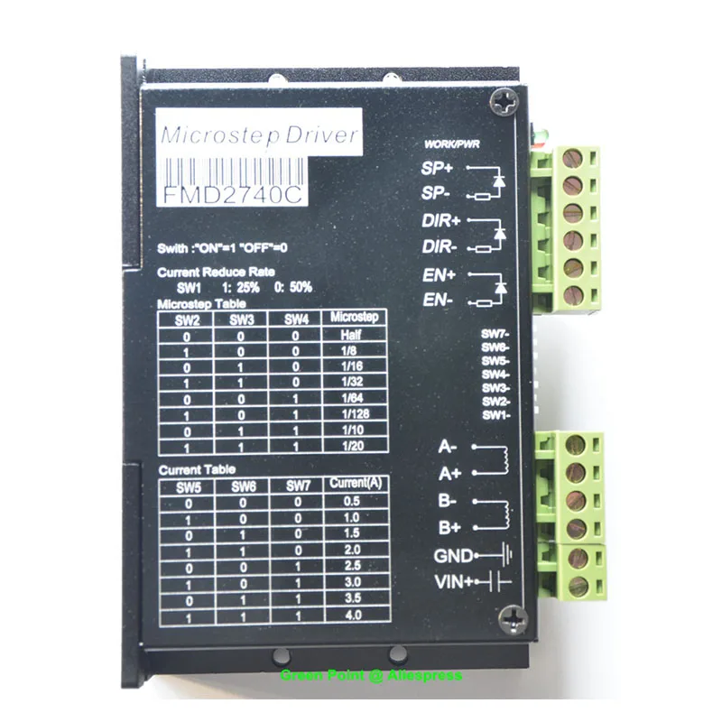 Новый продукт Драйвер шагового двигателя FMD2740C 50 В постоянного тока/4A/128 CNC драйвер