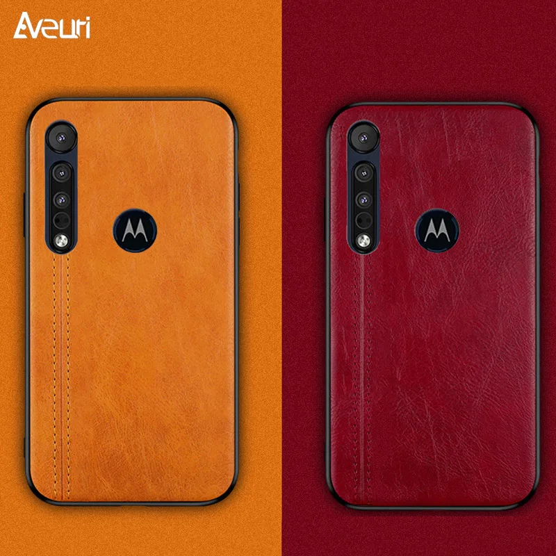 Роскошный чехол из искусственной кожи для Motorola Moto G8 Plus Play деловой силиконовый