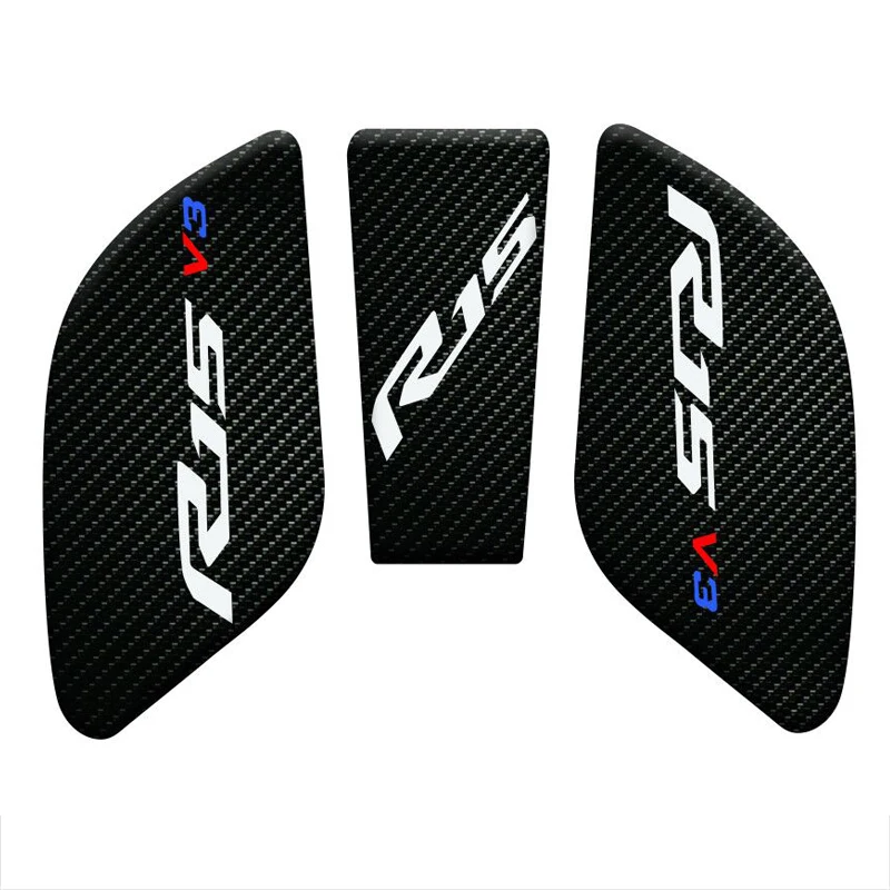 R15 противоскользящая накладка на бак мотоцикла наклейка боковой газовый