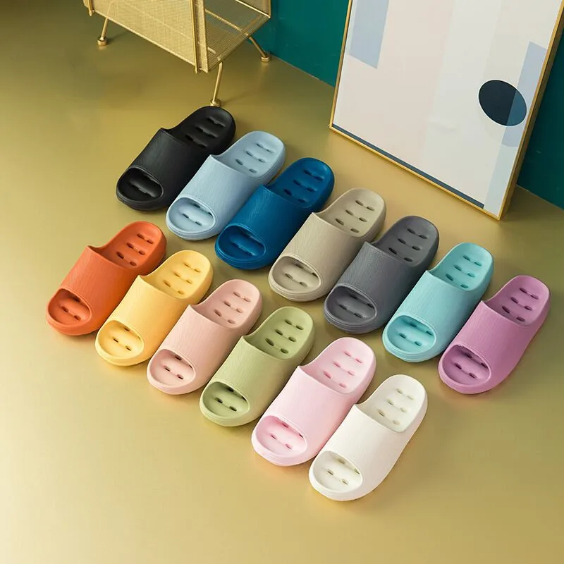 JIANBUDAN EVA Soft Bottom Slides Slippers Women's Indoor Comfortable slippers Bathroom Non-slip slippers shoes Unisex Home shoes