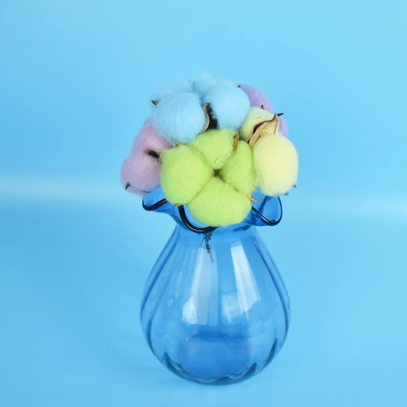 Натуральные сушеные цветы хлопковая Цветочная композиция сделай сам свадебное