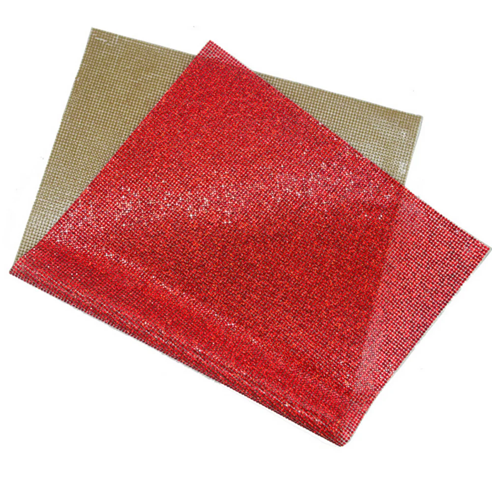 Горячая фиксация кристалл сетки железа на горный хрусталь отделка наклейки