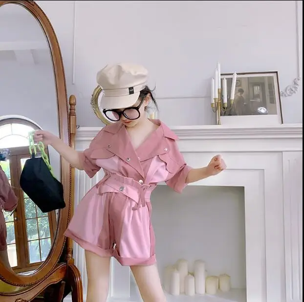 Новинка 2020 года комплект из 3 предметов для девочек в стиле пэчворк блузка + шорты