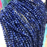 aaa natural sodalite stone beaded 4mm faceted scattered beads for jewelry making diy necklace bracelet accessories strand 14