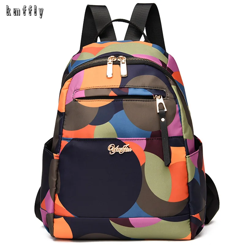 

New Color-Ball Casual Oxford Backpack High Quality Travel Tote Packbag for Teenage Girl School Bag Backpacks Feminine Packbags