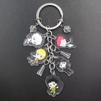 hunter%c3%97hunter acrylic original luxurious anime keychain cartoon key ring purse schoolbag decoration boy girl birthday gift