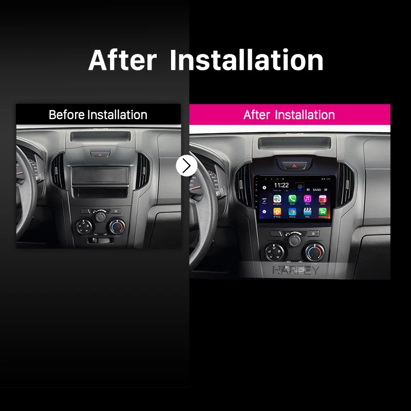 Автомагнитола Harfey 2 Din Android 10 0 9 дюймов для Chevrolet S10 2015-2018 ISUZU D-Max | Автомобили и