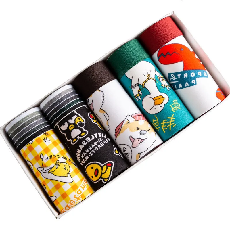 Боксер Для мужчин смешные сексуальные нижнее бельё для девочек в