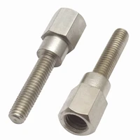 2pcs motorcycle scooter lengthen and heighten rear mirror adapter m8 8mm to 6mm m6 male female right hand thread screws