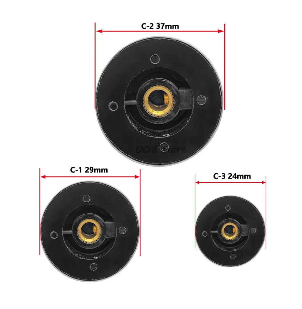 Потенциометр ручка циферблат алюминиевая с цифровой индикацией 37 мм x 15 высокий
