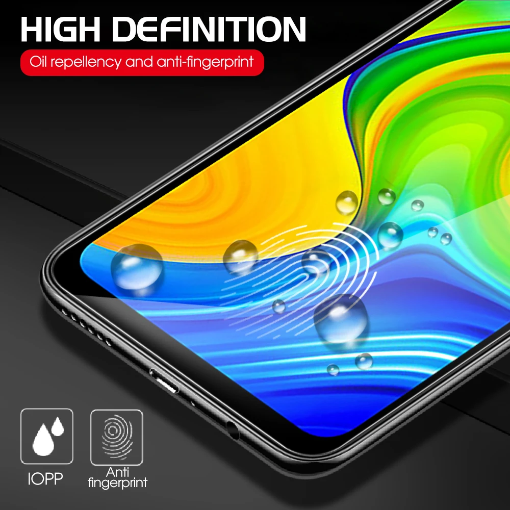 Защитное стекло для xiaomi redmi note 9 s красная Защитная пленка экрана mi 2 в 1 pro