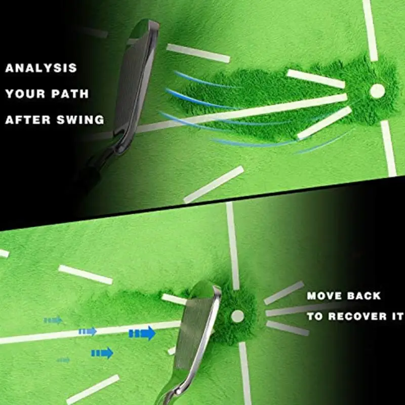 

New Golf Swing Hitting Mat Durable Indoor Simulation Hitting Mat Practice Equipment Aid Game For Office Home Corridor