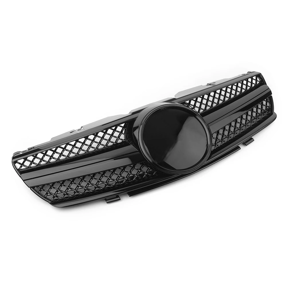 Передняя решетка автомобиля 1 плавник AMG верхняя для Mercedes Benz R230 SL Class SL500 SL600 SL55 2003