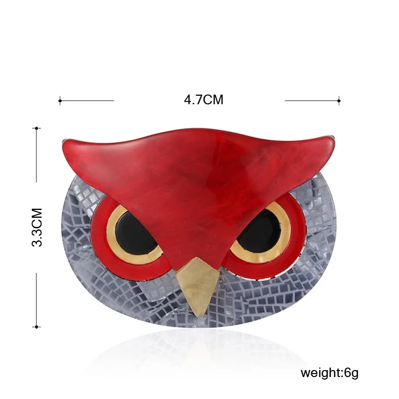 FUNMOR акриловые большие глаза совы лицо многоцветные ручной работы твердая птичка