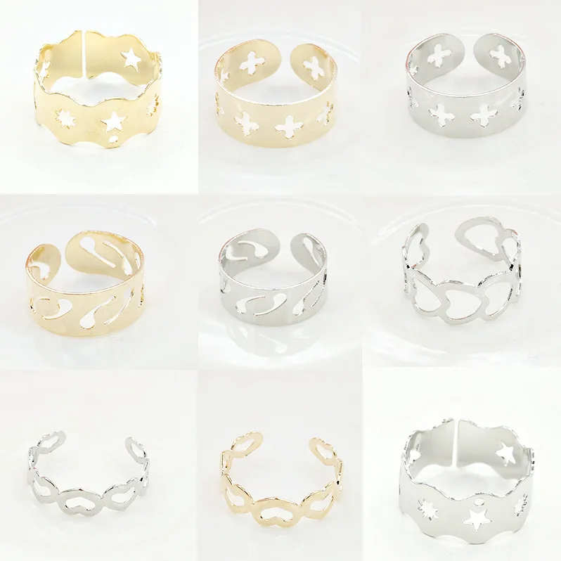 2020 корейские открытые Регулируемые кольца для мужчин и женщин Звезда