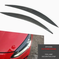 for ford focus headlight eyebrows eyelids abs stickers front headlamp trim strip car styling auto exterior accessories 2019 2020