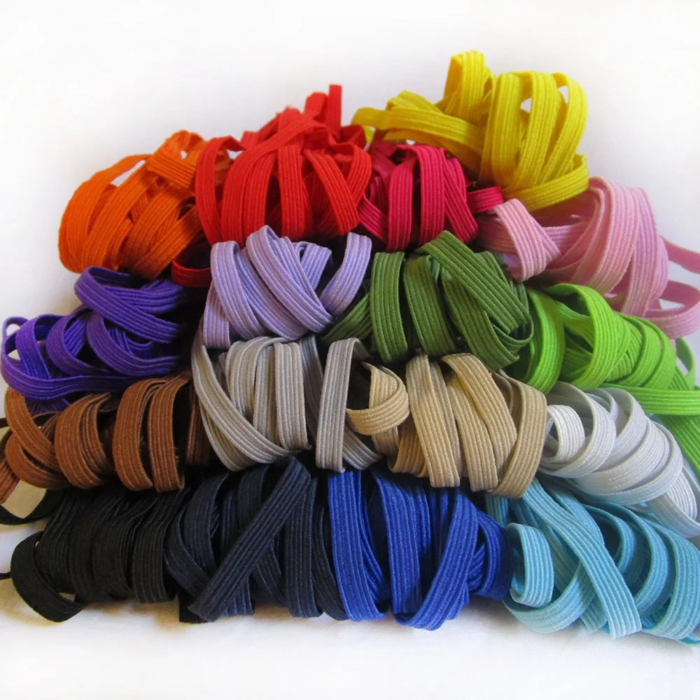 

Новинка 6 мм 4 м/лот высокие эластичные ленты шпуля Плоский эластичный шнур белый и черный Сделай Сам аксессуары ручной работы