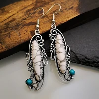 indian tribal stylish natural dangle drop earrings resin stone boho ethnic vintage hanging earrings 2020 for women