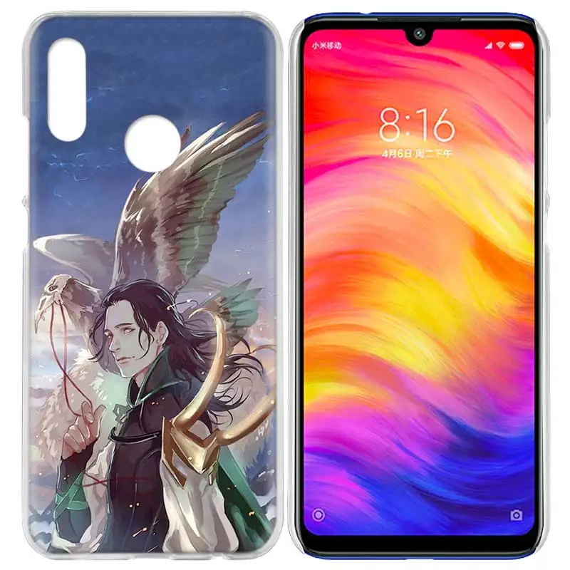 Чехол для Xiaomi Redmi Note 7 7A фотоаппаратов моментальной печати 7S 6 6A 5 Y3 K20 mi 8 до 9 лет CC9 CC9E A1 A2 A3 играть F1 Lite Pro Plus герой Marvel Локи