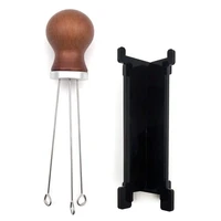coffee stirrer coffee tamper needle type distributor tool coffee dispensing needle dispenser needle tamper with handle