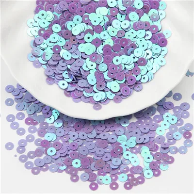 ab purple 4 мм мини-блестки, пайетки, ПВХ плоский круглый блеск, красочные блестки, блестки для рукоделия, одежды, Lentejuelas Para Coser 20 г - Цвет: ab purple
