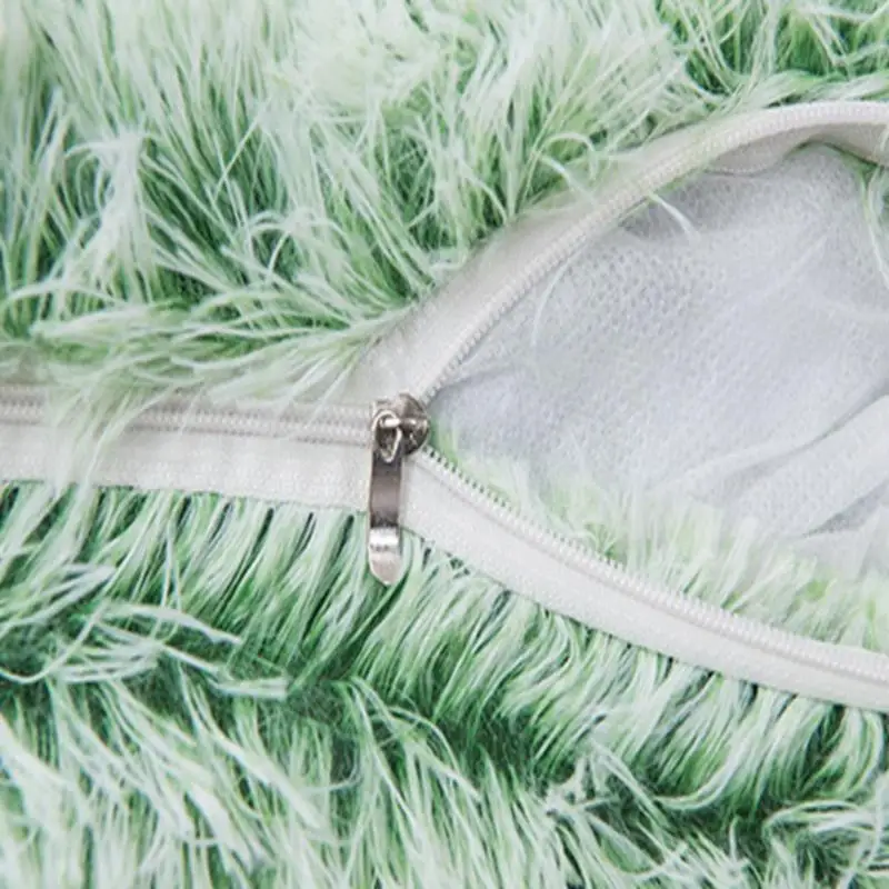 Мягкий искусственный мех подушки Чехол плюшевый чехол для цвета: розовый голубой