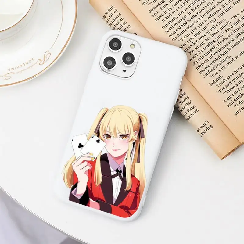 

Japanese Kakegurui Jabami Yumeko Phone Case Candy Color for iPhone 11 12 mini pro XS MAX 8 7 6 6S Plus X SE 2020 XR