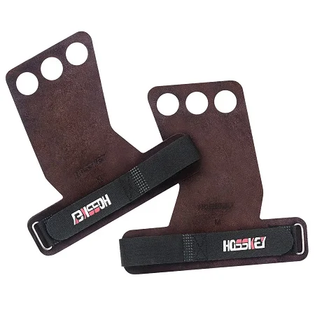 BROWN turned Рукоятки Hosskey с 3 отверстиями для рук и гимнастики отлично подходят для перекрестных тренировок, пульверизаторов, тяжелой атлетики, подбородка, тренировок, упражнений - Цвет: BROWN turned