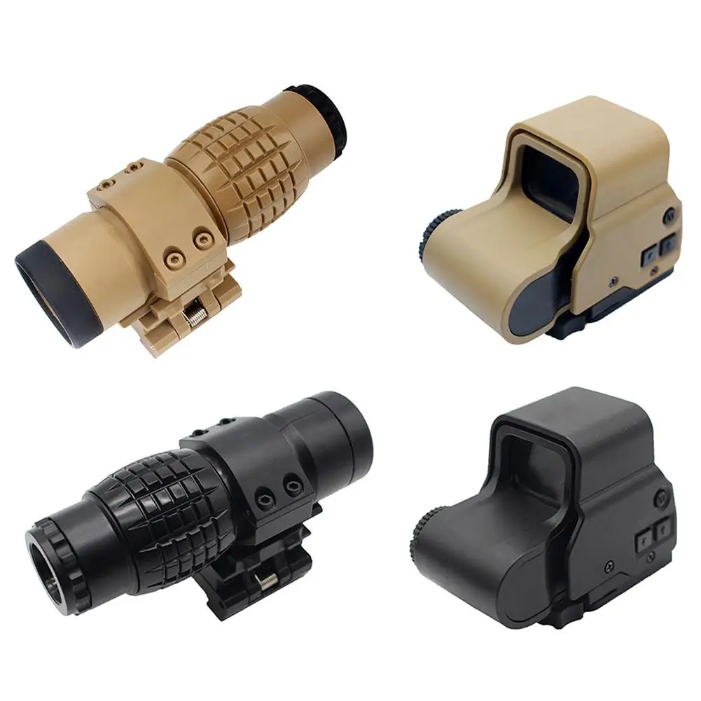 Открытый охотничий Спорт 3 раза увеличительное стекло прицел черный матовый