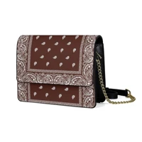ladies designer purse famous brand women shoulder tote pu leather hand bag chain crossbody bandana print messenger handbag