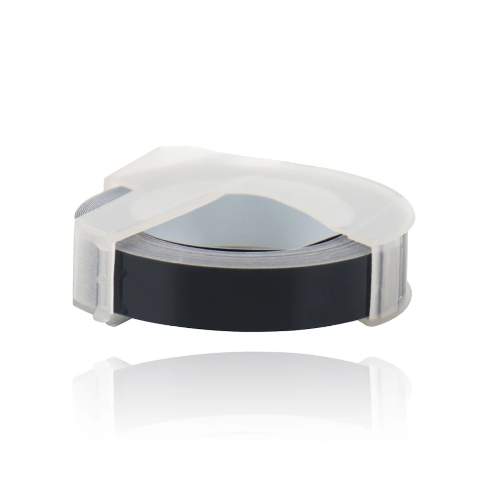 5pcs 6/9/12mm 3D embossing multicolor plastic label tape Compatible for dymo machine 1610 12965 1880 MOTEX E101 | Компьютеры и офис