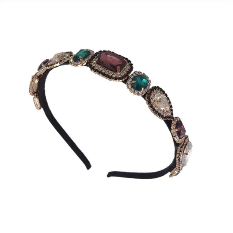 Женский ободок для волос со стразами стразы из сплава цвет в ассортименте |