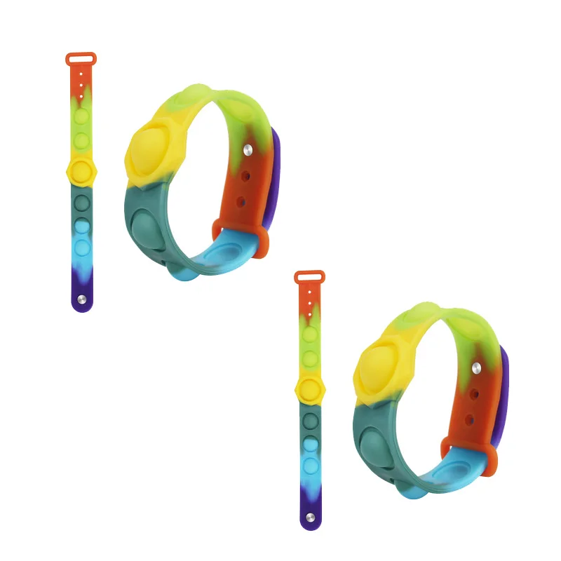 

Pops it Antistress Rubber Cube Button Rainbow Push It Bubble Sensors Pop Fidget Reliver For Adult Child Anti Stress Relief Toys