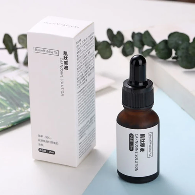 Сыворотка для лица с карнозиновым раствором антигликация удаляет желтый тон