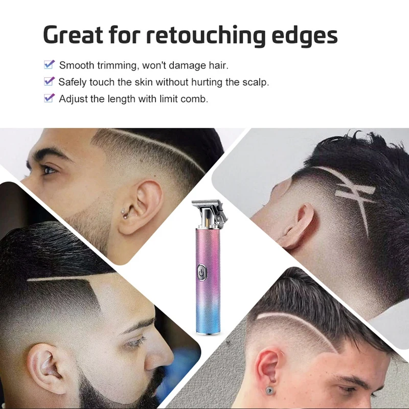 

Professional Hair Trimmer Men Cordless Beard Razor Trimmers Barber Haircut Cutter Electric Hair Clippers