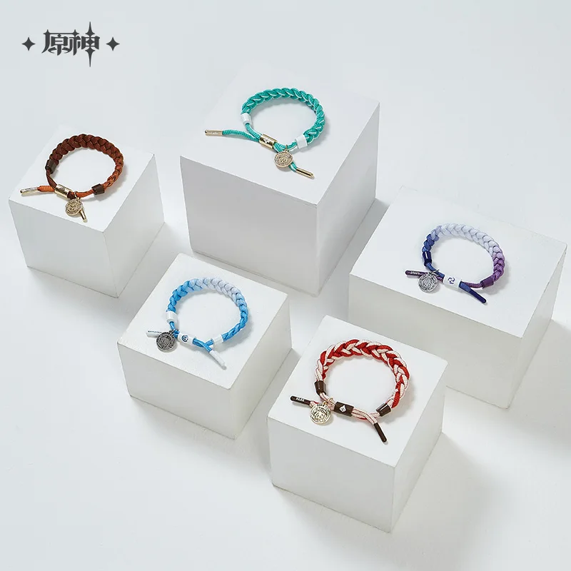 

Anime Genshin Impact Klee Venti Zhongli Keqing Character Impression Style Bracelet Student Wristband Hand Chain Hand Strap Gifts