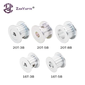 Запчасти для 3D-принтера 2GT GT2, алюминиевый натяжной шкив для ремня ГРМ, 16T, 20T, зубья зубьев 3 мм, 5 мм, 8 мм, отверстие для ширины 6 мм, ремень ГРМ